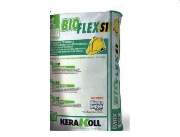 BIO FLEX S1 ADESIVO BIANCO KG.25 C2TE S1