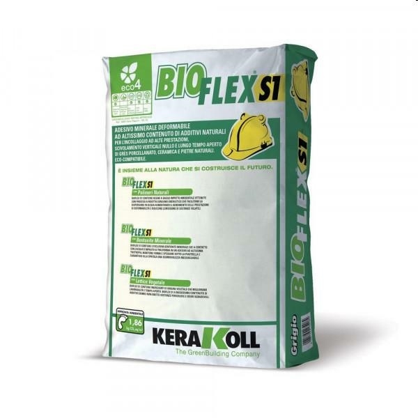 BIO FLEX S1 ADESIVO GRIGIO KG.25 C2TE S1