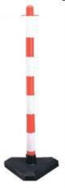 COLONNINA H.90 CM.B.CA \ROSSA