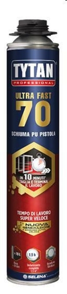 SCHIUMA ULTRA FAST 70 X PISTOLA ML.870 10 MINUTI ISOLAM/TERMICO