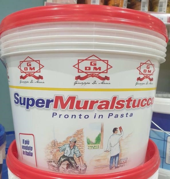 SUPERMURALSTUCCO KG.20 PER CARTONGESSO TAPPO ROSSO