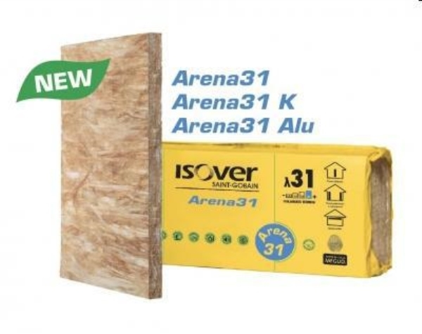 ISOVER ARENA31 Spess. 4,0 cm x 60 cm x 1,45 ml - A1 - l 0,031