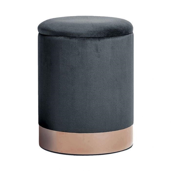 POUF APRIBILE CHILI TESSUTO DARK GREY