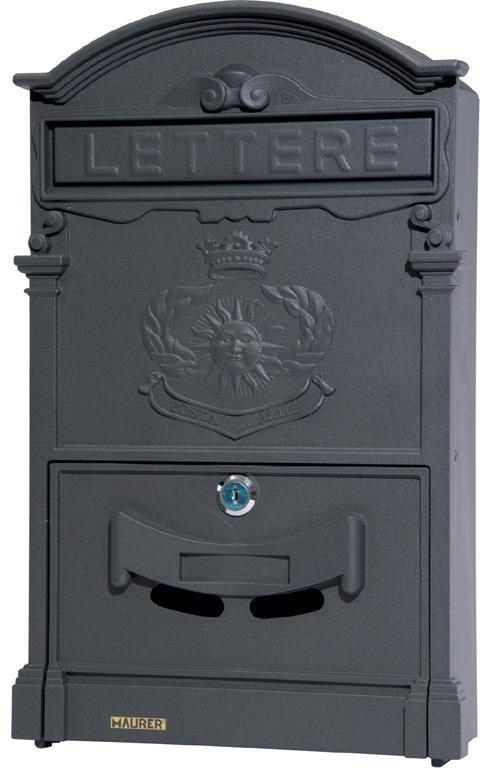 CASSETTA POSTALE ROYAL ANTRACITE 26X41X9