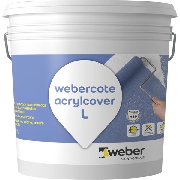 WEBERCOTE ACRYLCOVER L LT.0,75 BIANCO (pit.acrilic-antim/antial)