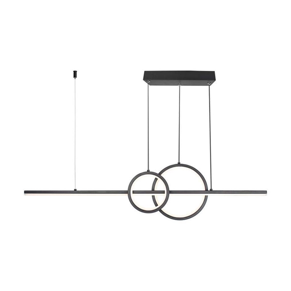 LAMPADARIO BLACK LED 17W SOSPENSIONE 3IN1 lm1500 4000K 6935