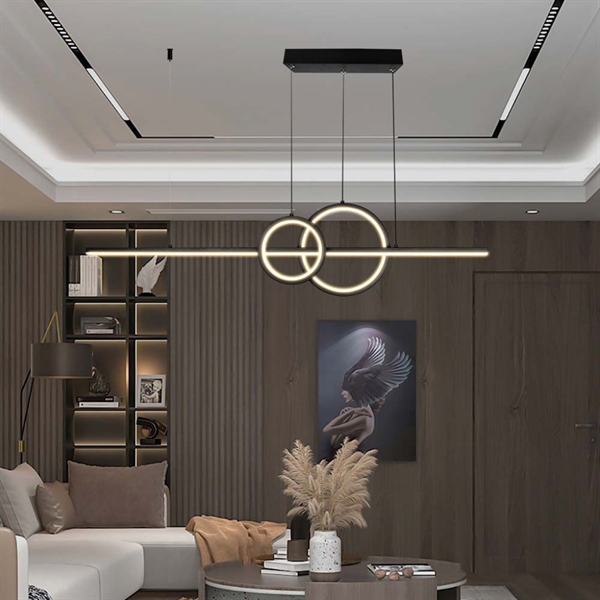 LAMPADARIO BLACK LED 17W SOSPENSIONE 3IN1 lm1500 4000K 6935