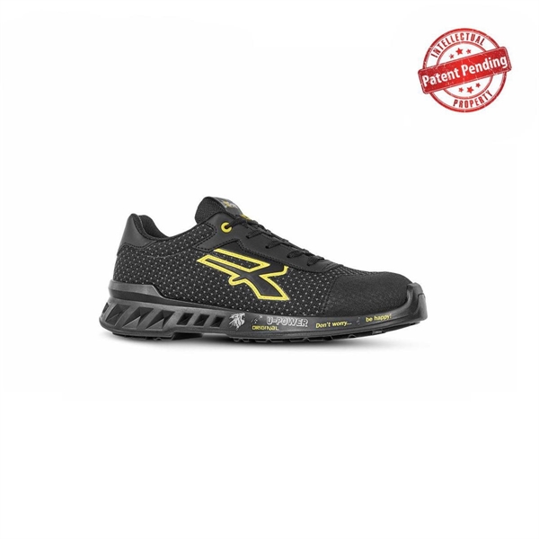 SCARPA U-POWER BASSA RED LEVE MAT  S3 NERO/GIALLO N.46