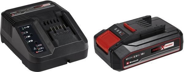 KIT BATTERIA 18 V 2,5HA POWER-X-CHANG + CARICABATTERIA EINHEL