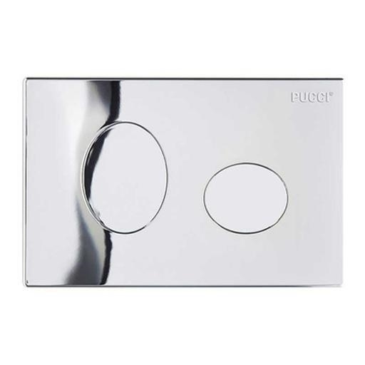 PLACCA 2018 X ELLISSE ECO INC.CROMATA DOPPIO PULSANTE OVALE
