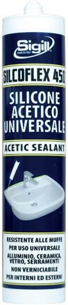 SILCOFLEX 450 TRASPARENTE ANTIMUFFA ml.280 SANITARI