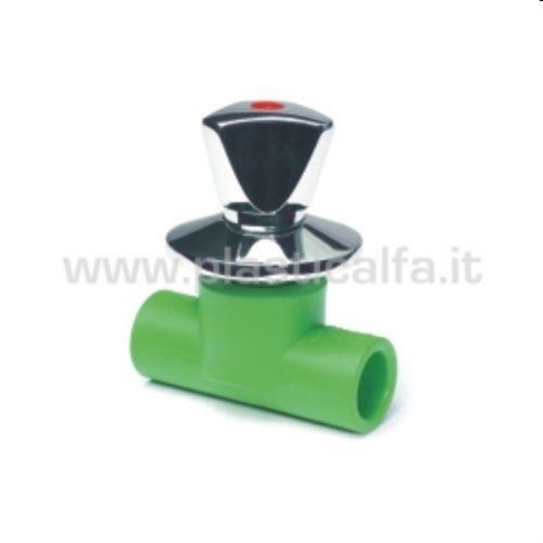 RUBINETTO D'ARRESTO MM.20 PROLUNGATO C/MANIGLIA