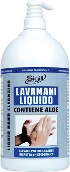 LAVAMANI LIQUIDO C/DOSATORE LT.1 CON ALOE