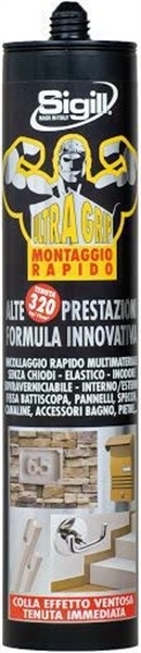 ULTRA GRIP CARTUCCIA 290 ML effetto ventosa tenuta immediata
