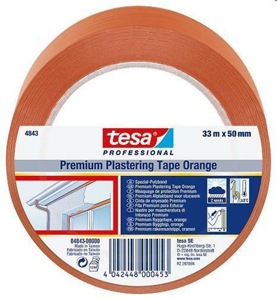 NASTRO PREMIUM PLASTERING ARANCIONE x intonaci 33x50mm