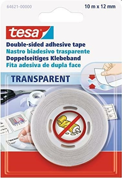 NASTRO BIADESIVO TRASPARARENTE 10X12 64621