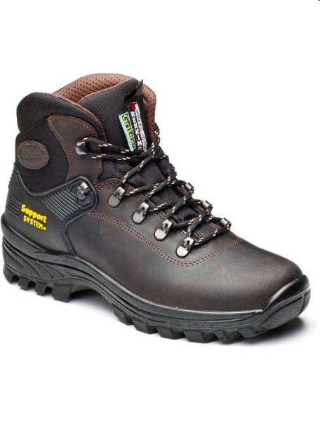 SCARPA ALTA PELLE LONTRA MARRONE GRITEX 45