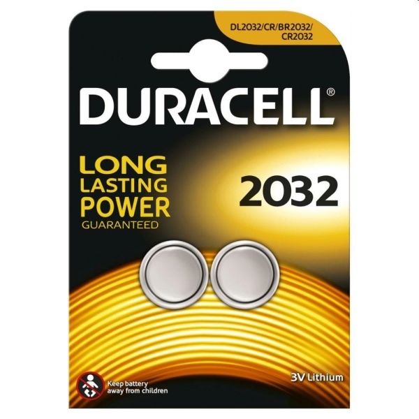 PILE DURACEL A BOTTONE 2032 BL.2 batterie