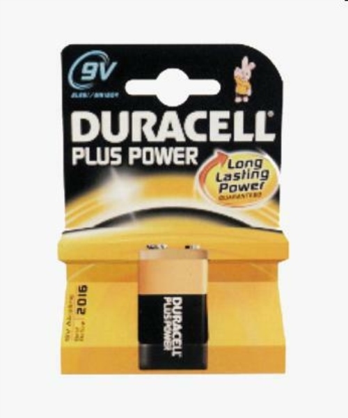 PILE BATTERIA 9V DURACELL TRANSISTOR PLUS