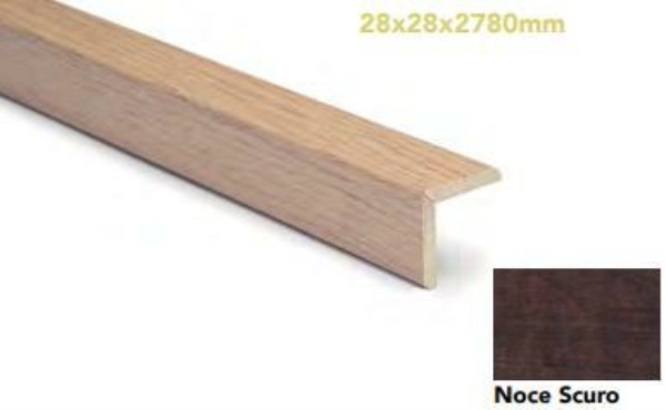 PARASPIGOLO MDF 28x28x2700 NOCE SCURO