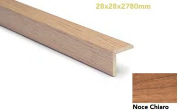 PARASPIGOLO MDF 28x28x2780 NOCE CHIARO