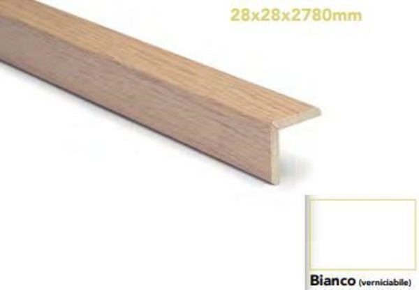 PARASPIGOLO MDF 28x28x2700 BIANCO