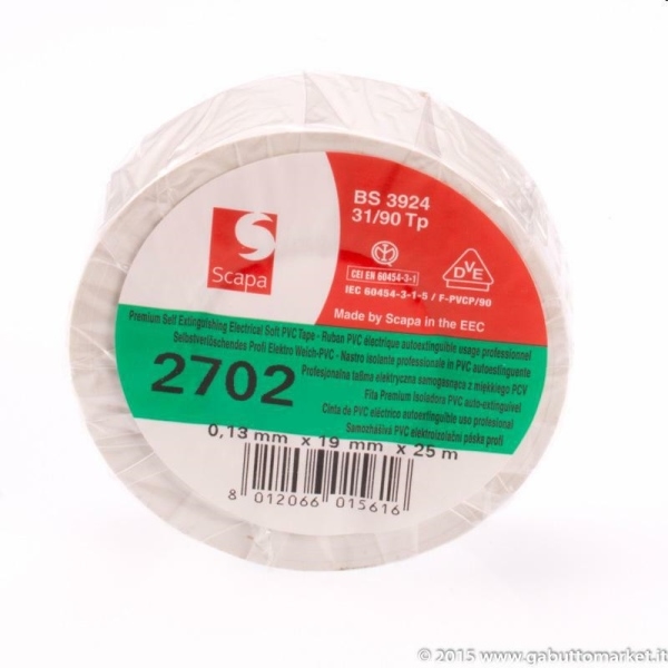 NASTRO ISOLANTE 19/25 BIANCO