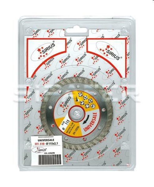 DISCHI DIAMANTATI UNIVERSALI 115X2,1 SIRIUS