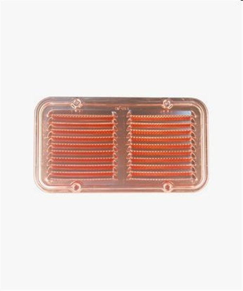GRIGLIA AERAZIONE RAME RETTANGOLARE 14X25