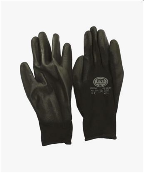GUANTI POLIURETANICO PALMO NERO TG.9 L