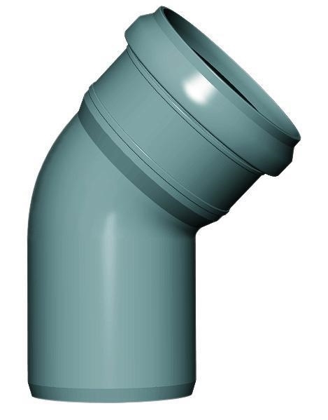 CURVA IN POLIPROPILENE-S MM.90 45 Huliot