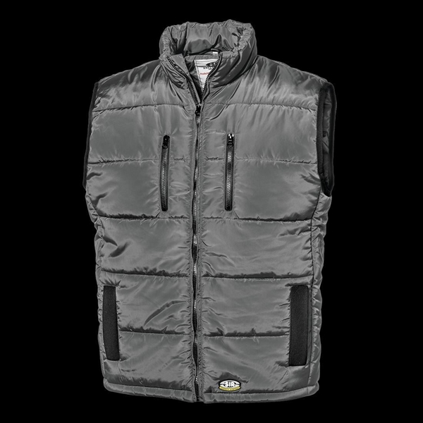 GILET KENDO GRIGIO S TASCHE E 2 ZIP AL PETTO