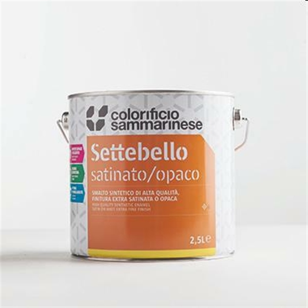 SETTEBELLO SMALTO NERO LT 2,5 OPACO
