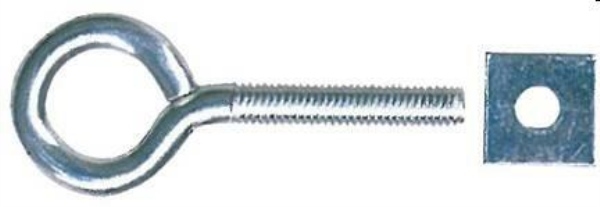 OCCHIOLI CON DADO N.4 M7x60 ZINCATI