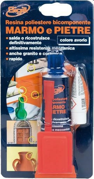MARMO PIETRE GRANITI CERAMICHE TUBETTO DA 60ML SALDA E RICOSTR.