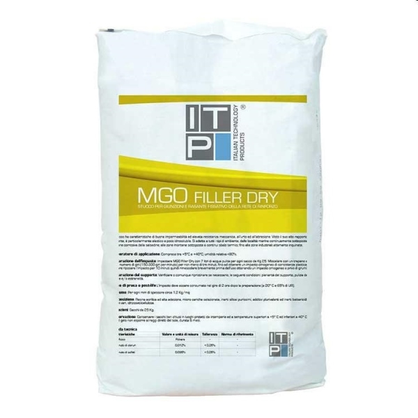 RASANTE-STUCCO MGO FILLER DRY KG.25