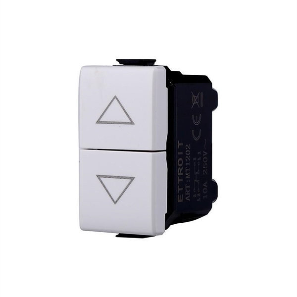 PULSANTE DOPPIO SALI/SCENDI 10A COMPATIB.MATIX 522B