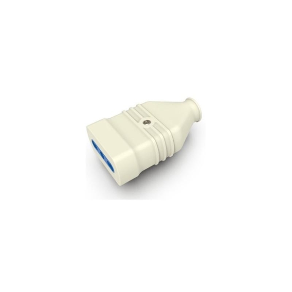 PRESA 2P+T 10/16A BIANCA ANTISCHIACCIAMENTO PVC