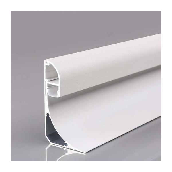 PROFILO ALLUMINIO BATTISCOPA LED COVER BIANCA MT.2 60X36MM