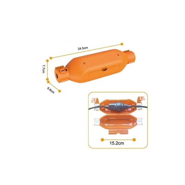SCATOLA IP44 PER SPINE E PRESE VOLANTI ARANCIONE IMPERMEABILE