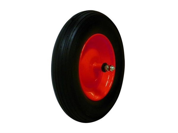 RUOTA PIENA X CARRIOLA MIS 3.5X8 PERNO CM.21/ASSE
