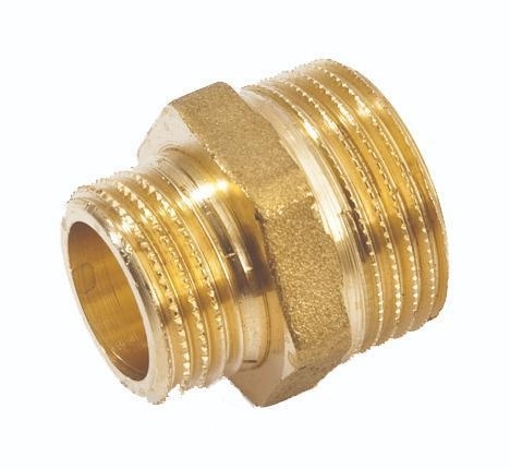 DOPPIA VITE ESAGONALE RIDOTTO 3/4x1/2 OTTONE/GIALLO