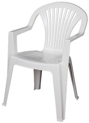 SEDIA LIDO BIANCO 57X58X82H
