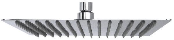 SOFFIONE DOCCIA QUADRATO 20x20 INOX AISI