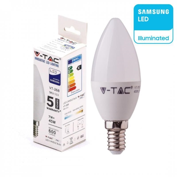 LAMPADINA LED  7W E14 CANDELA 3000K samsung