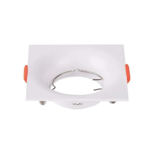 PORTAFARETTO GU10 QUADRO BIANCO POLICARBONATO DF80
