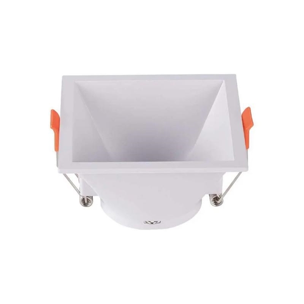 PORTAFARETTO GU10 QUADRO BIANCO POLICARBONATO 83X83 profondo55mm