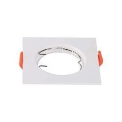 PORTAFARETTO GU10 QUADRO BIANCO POLICARBONATO DF63 PZ.1