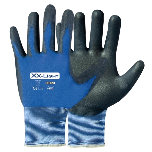 GUANTO XX-LIGHT SUPP.NYLON RIC.PU NERO TG.9/L