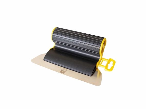 SPATOLA STUCCO SKIMPRO MAN/PVC GIALLO NERA E LAMA MM.400